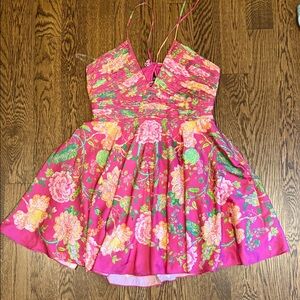 Rococo Sand Floral Pink Dress